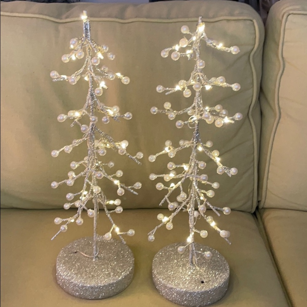 2 Christmas trees